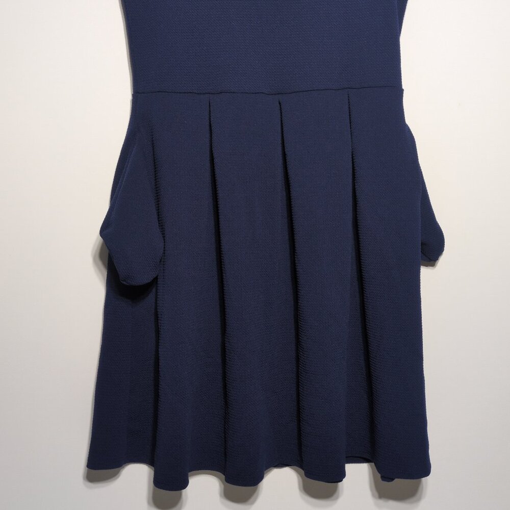 24Seven Comfort Apparel Tank Dress Large Sleeveless Pleated Maternity Fit Flare - Picture 7 of 8